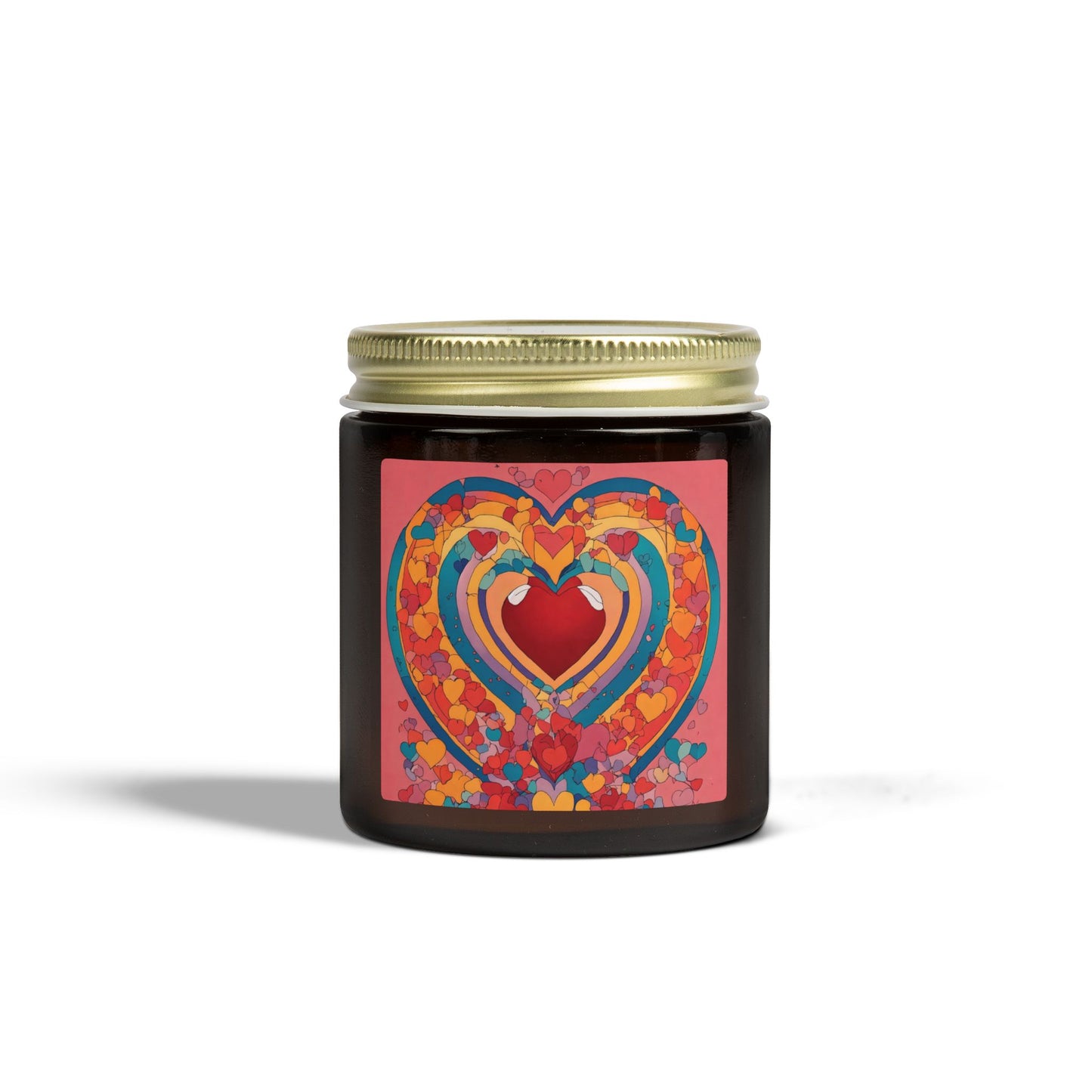 Heart Art Scented Candle – Coconut Apricot Wax (4oz & 9oz)