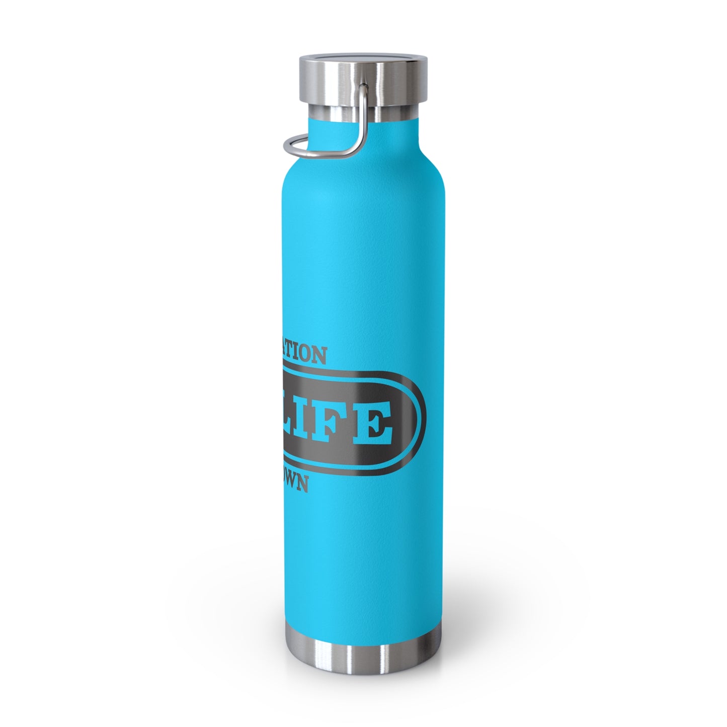 Travel-Inspired Copper Vacuum Insulated Bottle, Adventure, Outdoors, Hydration, Gift, Eco-Friendly
