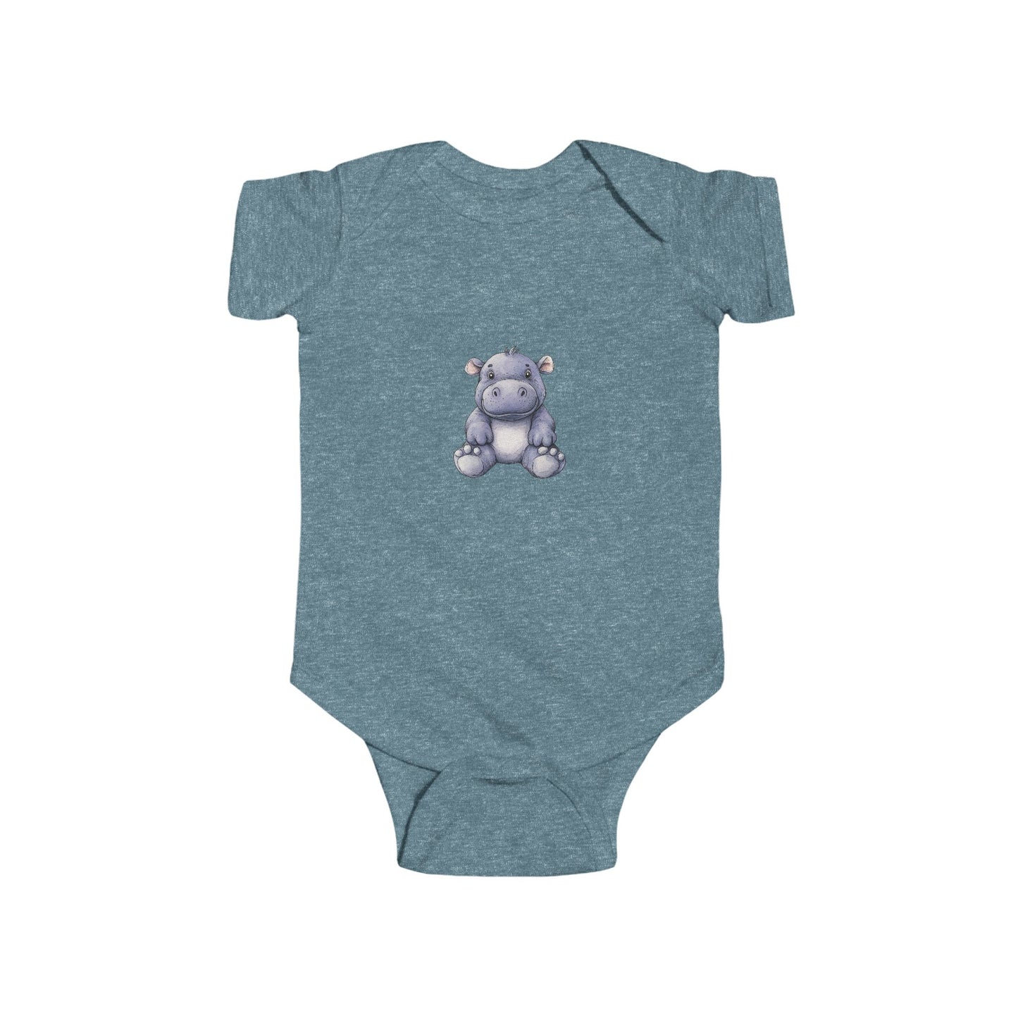 Cute Hippo Infant Bodysuit, Baby Shower Gift, Toddler Outfit, Newborn Apparel, Cute Animal Wear, Infant Clothing