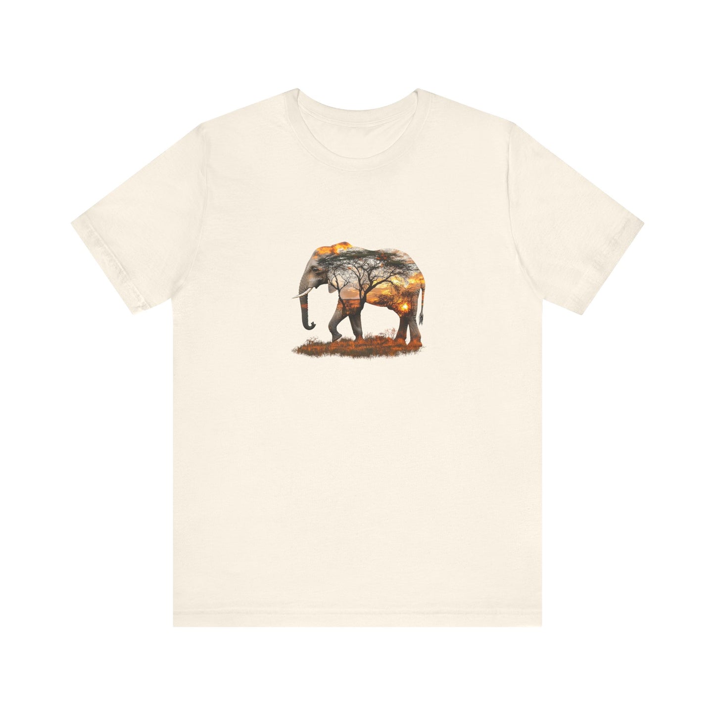 Elephant Sunset Unisex Jersey Tee