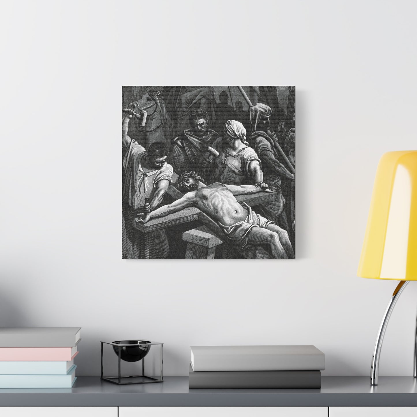 Crucifixion Art Matte Canvas Print – Stretched Religious Wall Decor