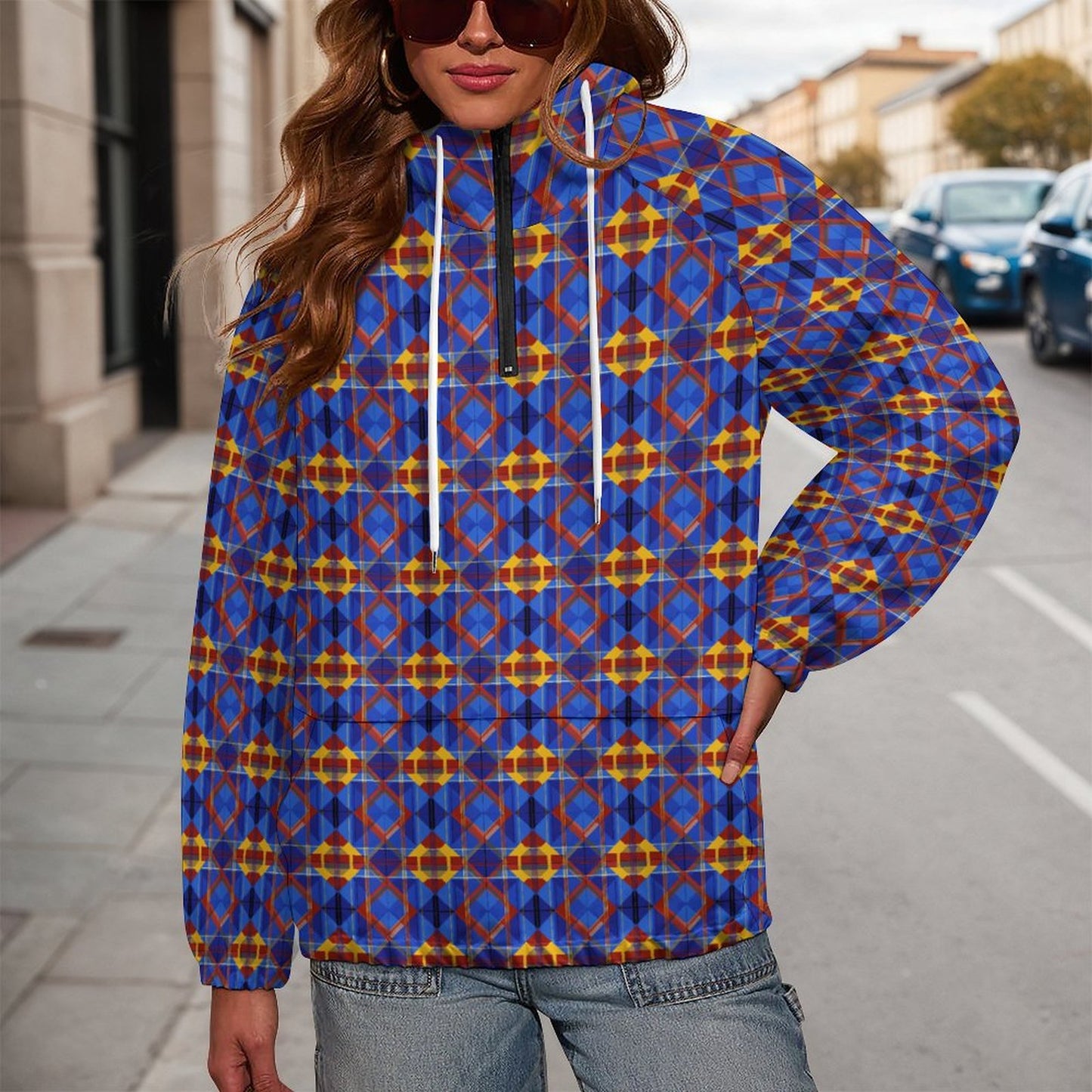 Double-Layered Hoodie with Pockets