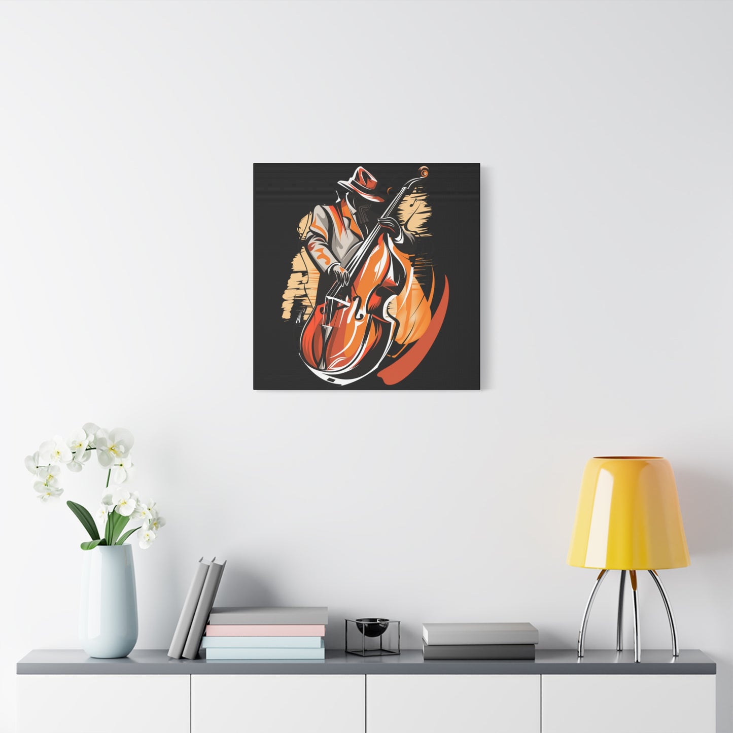 Matte Canvas, Stretched, 1.25" - Bass Player