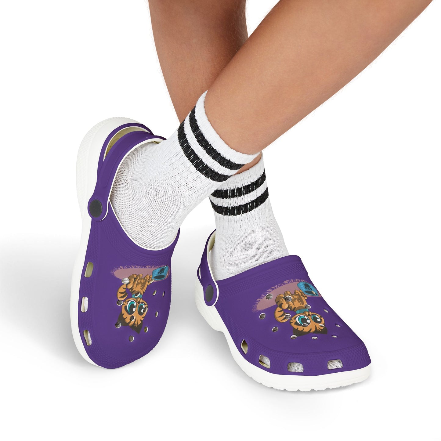 Adorable Kids' EVA Foam Clogs - Fun Tiger Design for Playtime
