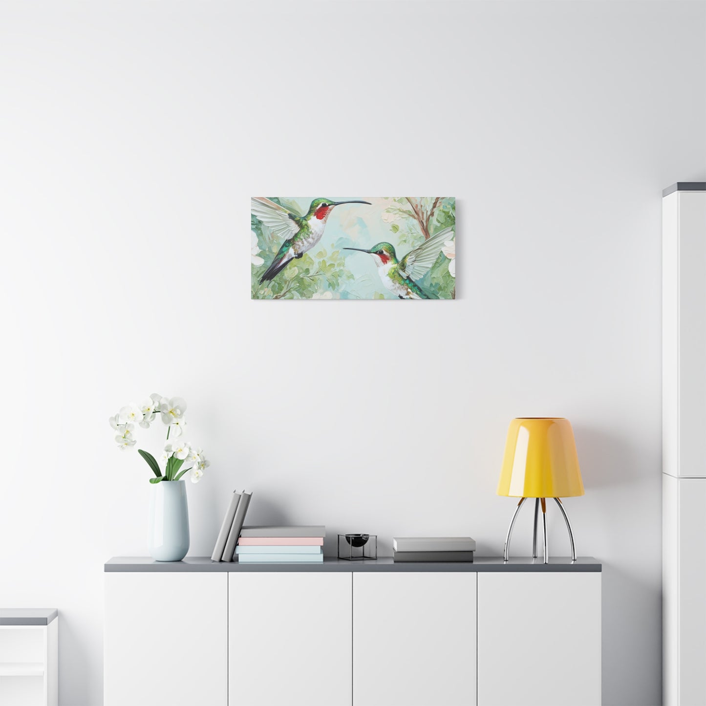 Hummingbird Canvas Wall Art — Stretched Matte Nature Print