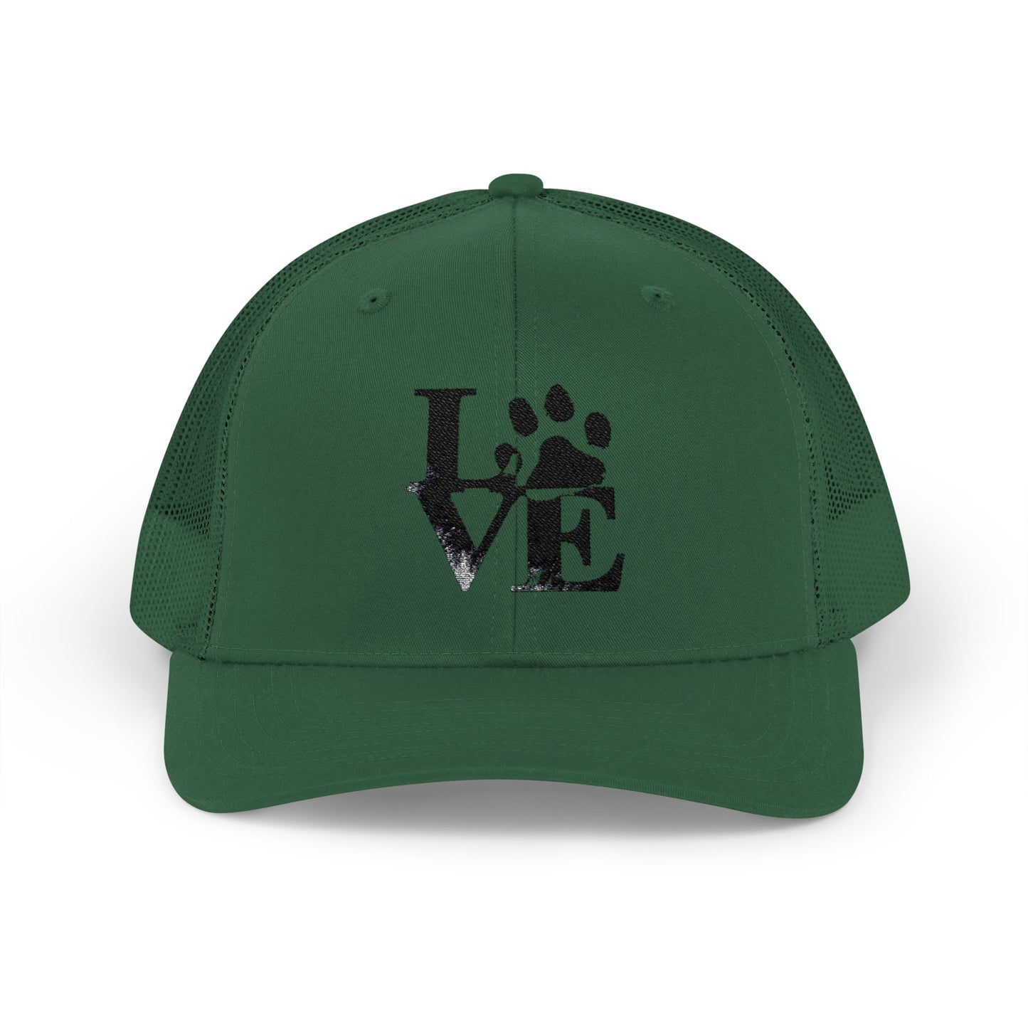 Love Paw Print Trucker Cap for Animal Lovers