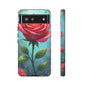 Floral Phone Case, Tough Cases with Elegant Rose Design, Stylish iPhone Cover, Rose Flower Gift for Nature Lovers, Unique Mobile Accessories