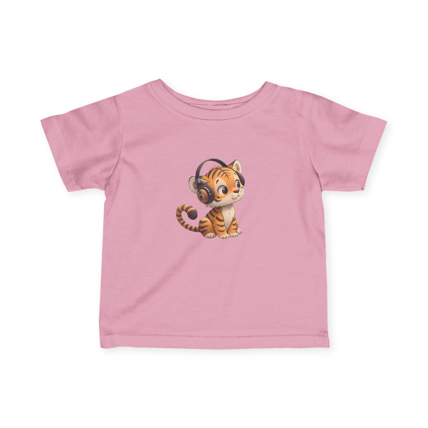 Cute Kitty Headphones Infant Tee, Baby T-Shirt, Toddler Shirt, Kids Apparel, Gift for Baby Shower, Birthday