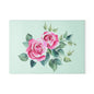Elegant Floral Glass Cutting Board, Perfect for Kitchen Decor, Housewarming Gift, Wedding Gift, Floral Art, Cooking Accessory