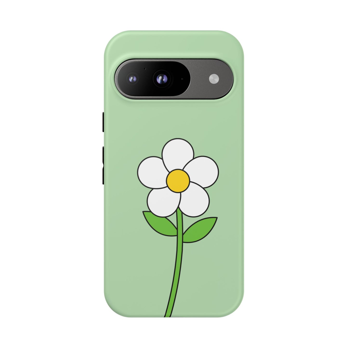 Floral Phone Case - Tough Cases for Nature Lovers, Cute Green Flower Design, iPhone Cover, Gift for Her, Spring Accessories