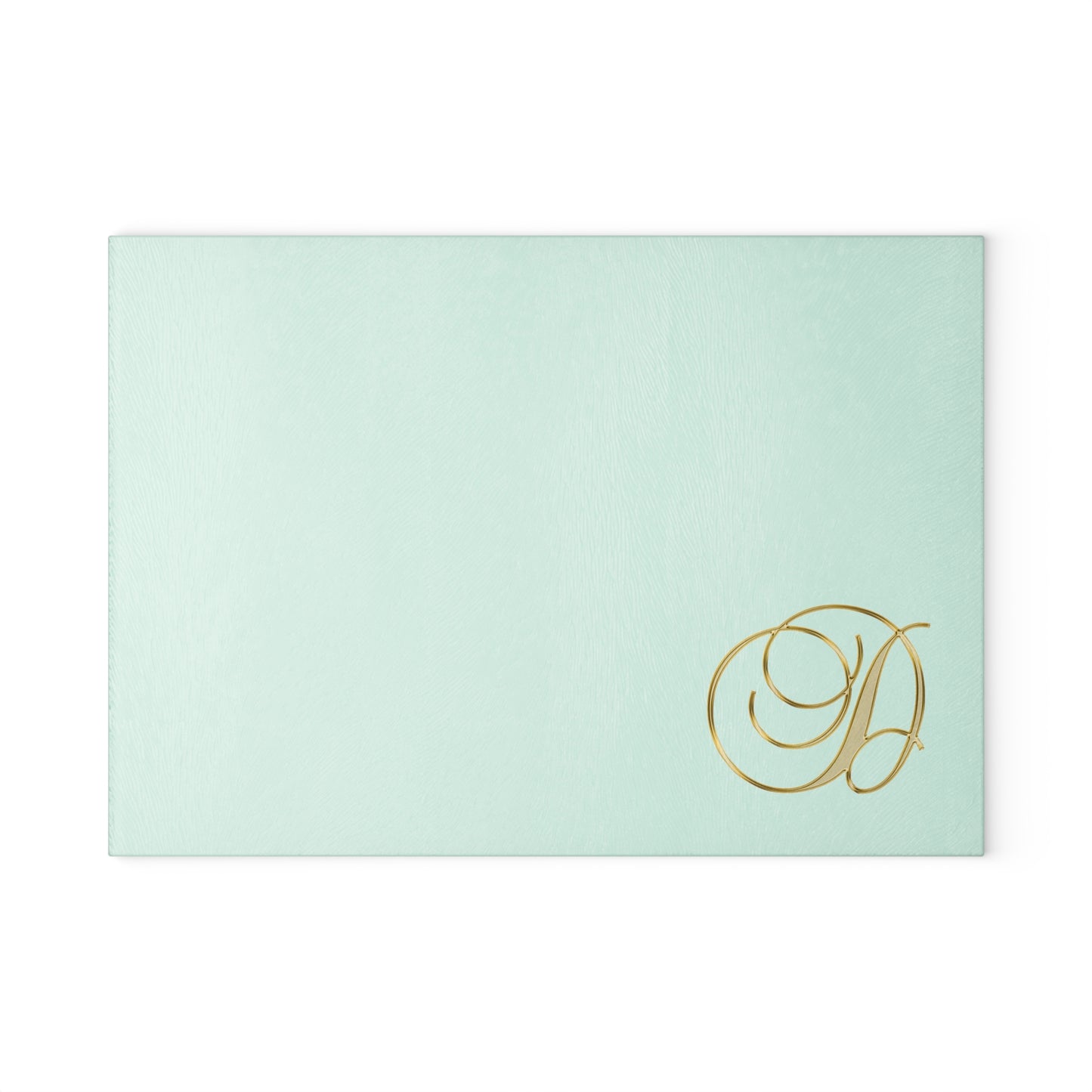 Glass Cutting Board Letter D