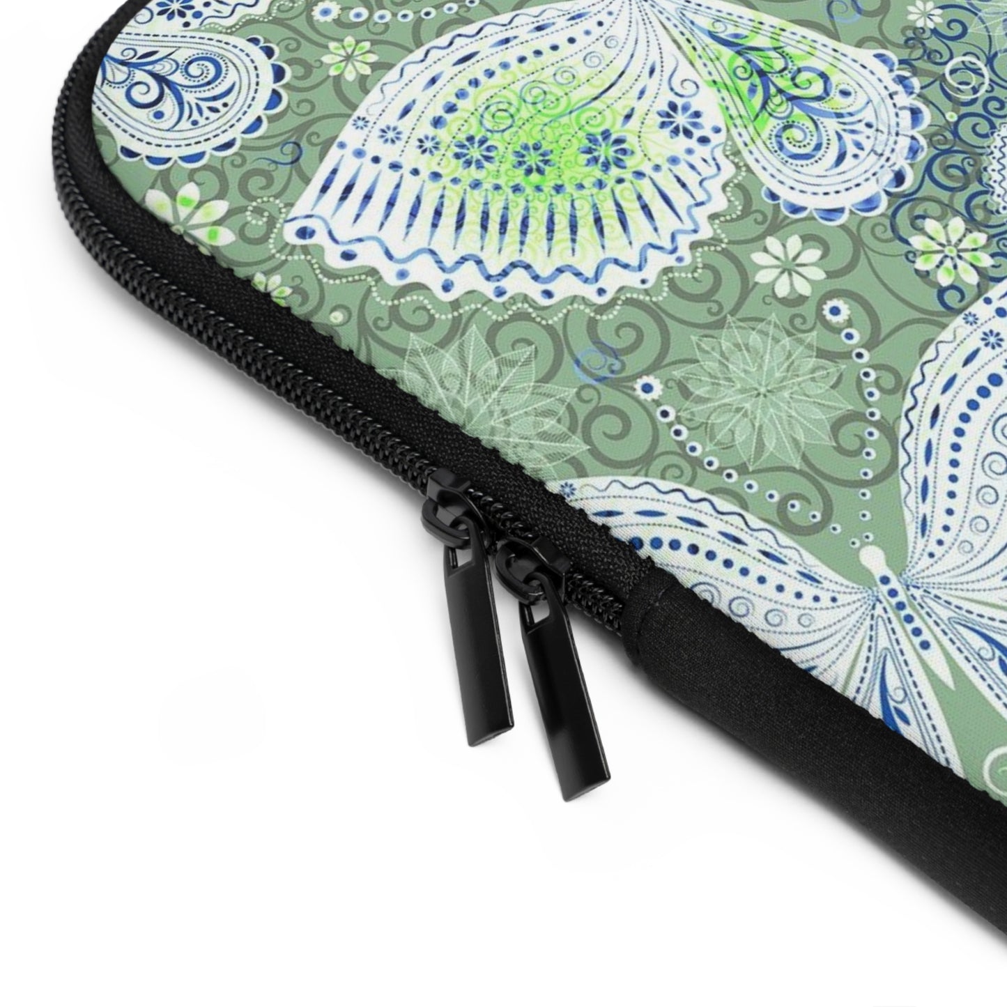 Butterfly Pattern Laptop Sleeve, Eco-Friendly Laptop Case, Computer Bag, Gift for Her, Personalized Tech Accessory