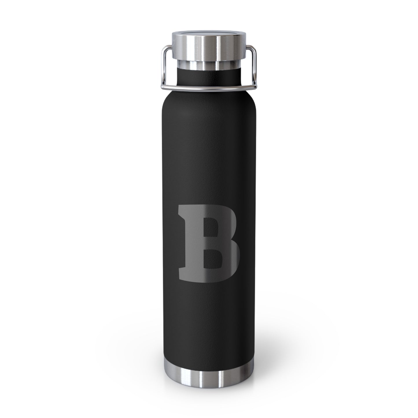 Personalized Copper Insulated Water Bottle, 22oz - "B" Custom Monogram