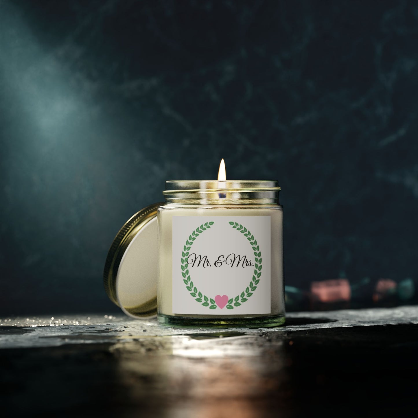 Mr & Mrs Scented Candles - Perfect Wedding Favor, Bridal Shower Gift, Home Décor, Engagement Celebration
