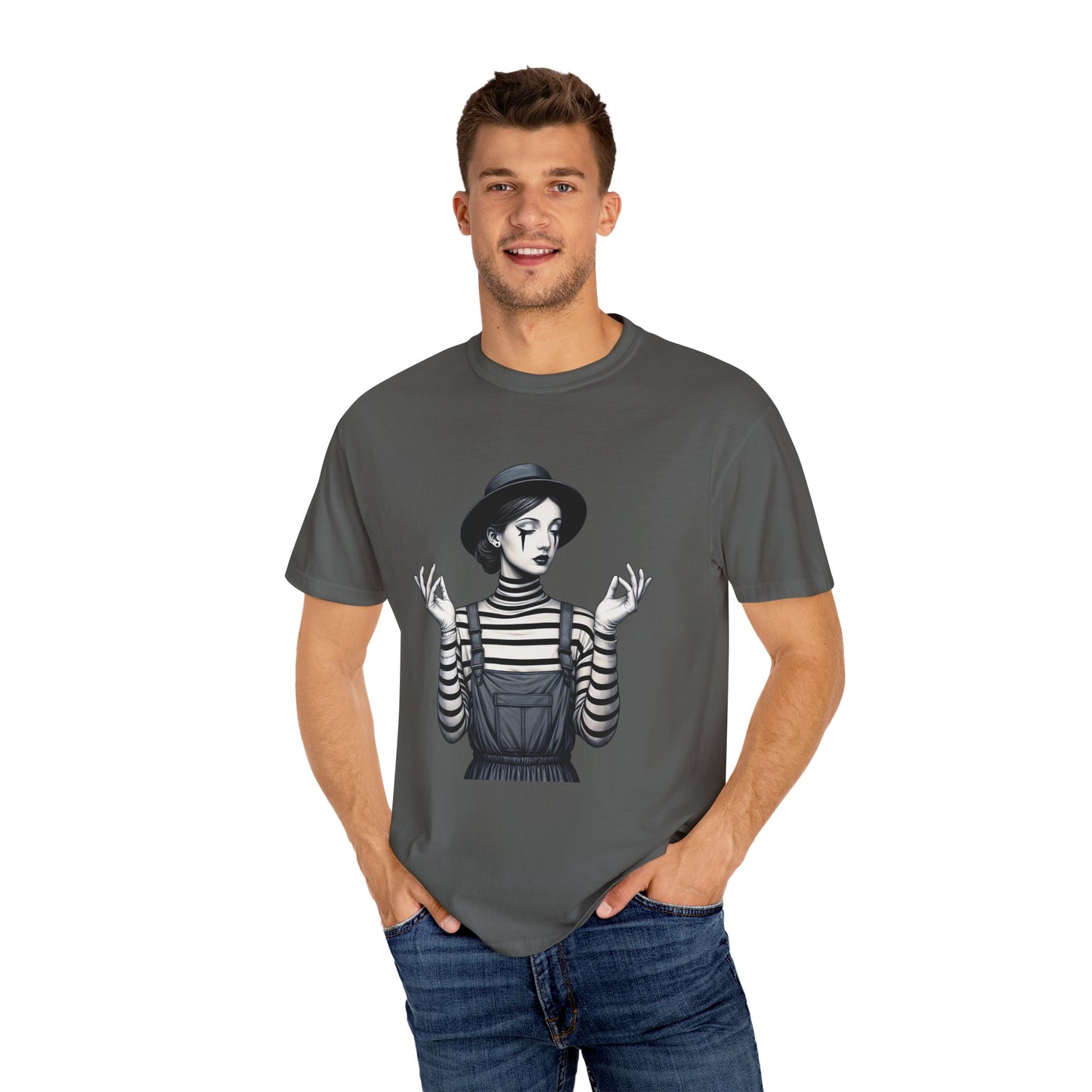 Gothic Striped Graphic Unisex T-Shirt, Edgy Casual Wear, Alternative Fashion, Gift for Her