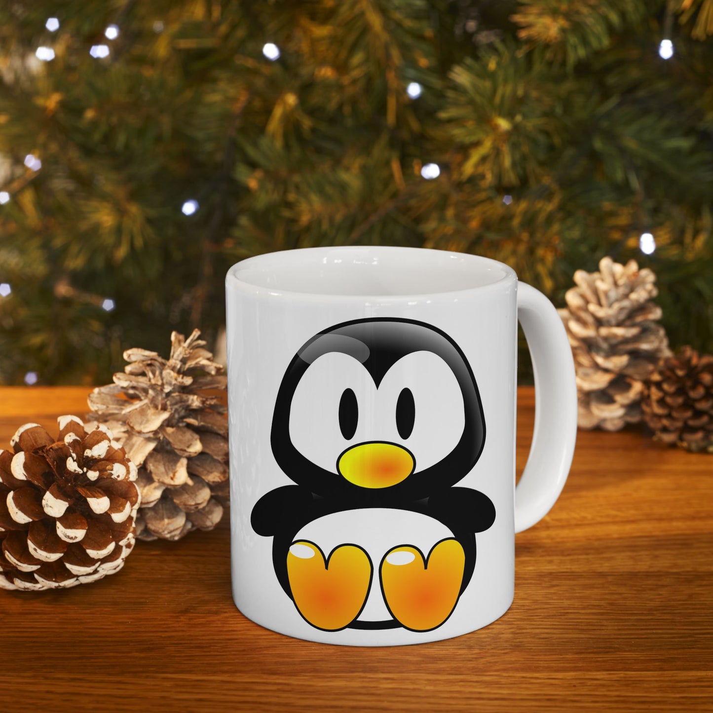 Cute Penguin Ceramic Mug — Adorable Polar Animal Coffee Cup (11oz & 15oz)