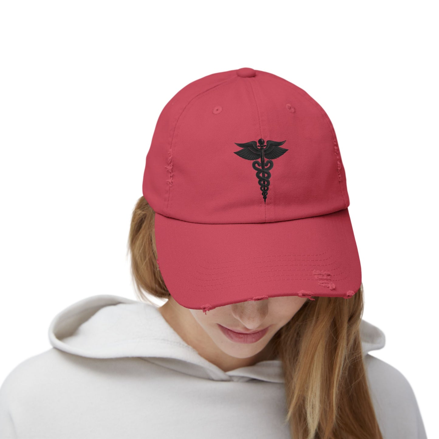 Unisex Distressed Cap with Caduceus Design, Perfect Gift for Healthcare Workers, Casual Style for Every Occasion, Fashionable Medical [...]