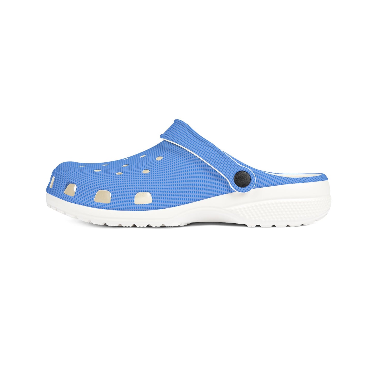 Blue & White EVA Foam Clogs — Lightweight Waterproof Garden & Beach Shoes
