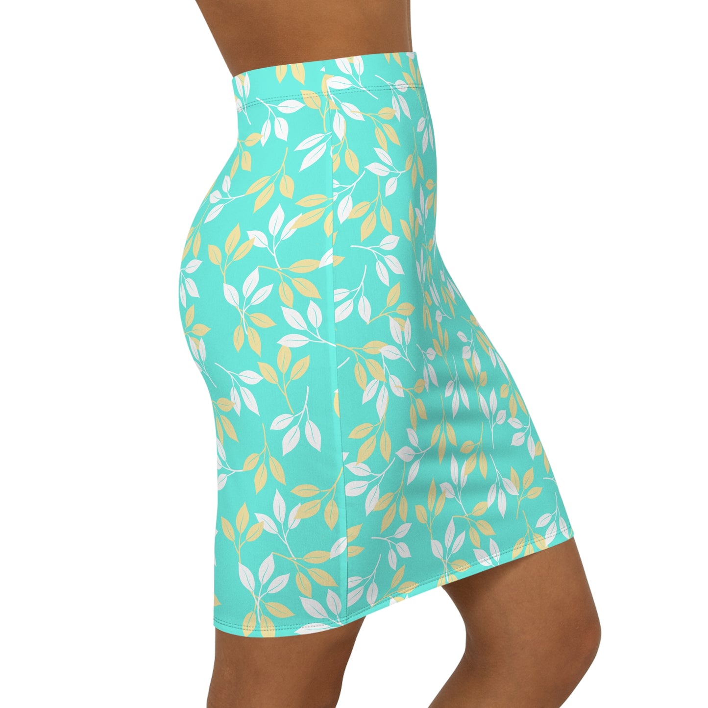 Women's Mid-Waist Pencil Skirt