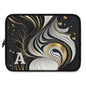 Elegant Personalized Laptop Sleeve, Art-Inspired Tech Case, Gift for Students, Professionals, Custom Monogram Sleeve, Stylish Gadget Cover