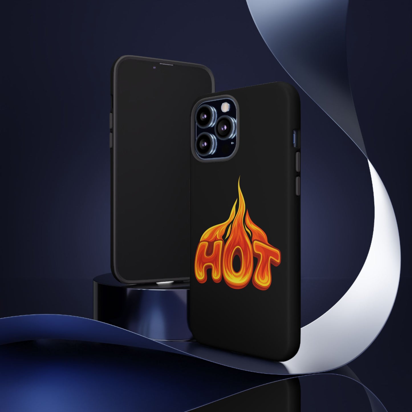 Stylish Phone Case, Hot Flames Design, Gift for Teens, Trendy Accessory, Protective Cover, Unique Phone Case