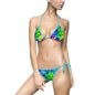 Vibrant Tie-Dye Women's Bikini Swimsuit, Beachwear, Summer Swim, Pool Party, Vacation Swimwear, Festival Outfit