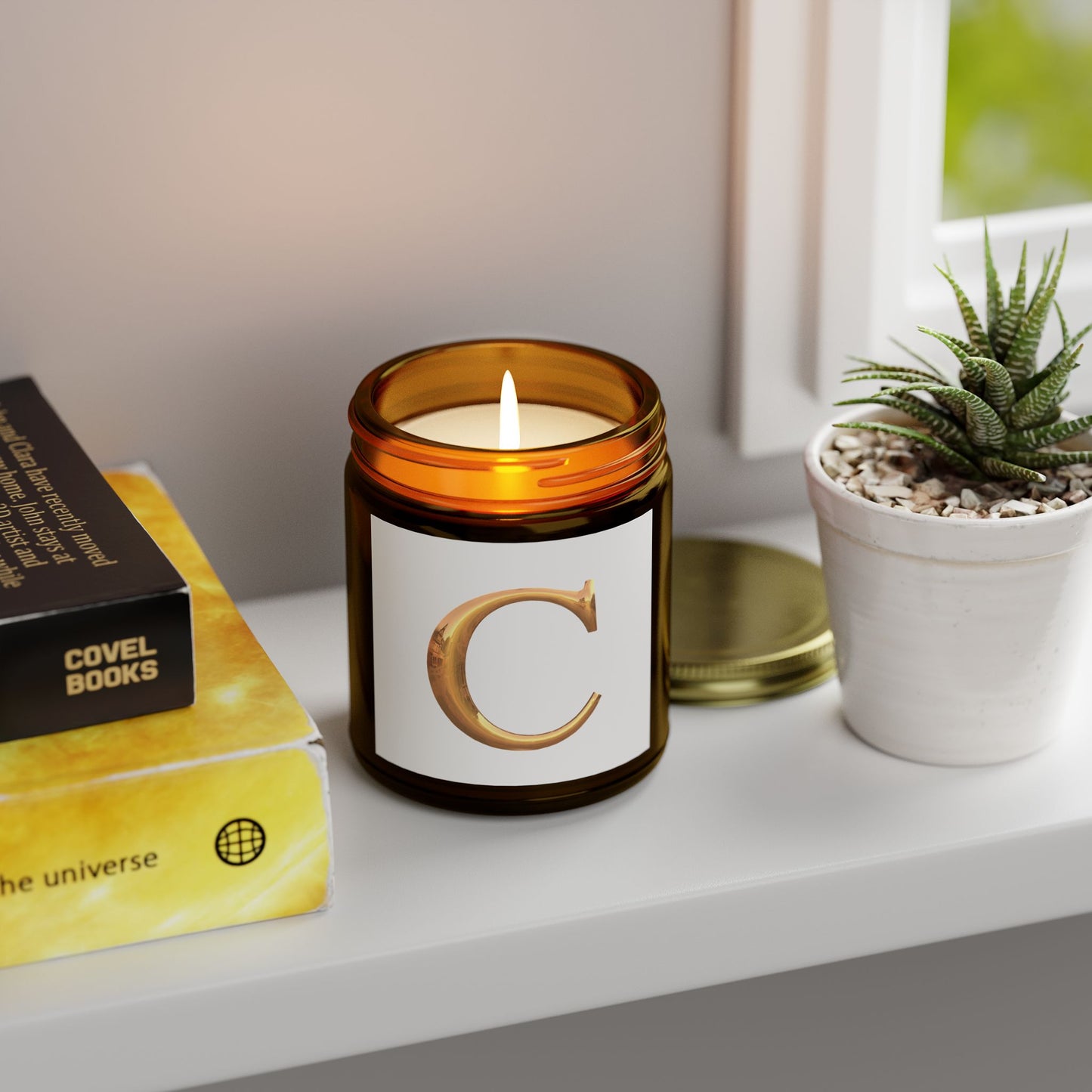 Coconut Apricot Scented Candle - Elegant Home Decor, Relaxation Gift, Personalized Candle, Self-Care, Aromatherapy