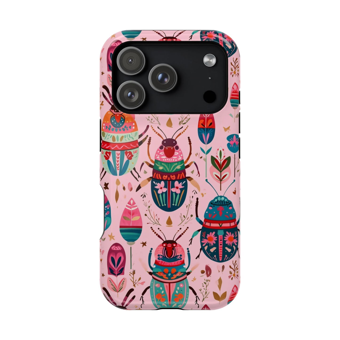 Phone Case — Colorful Boho Beetle Magnetic Impact-Resistant Cover