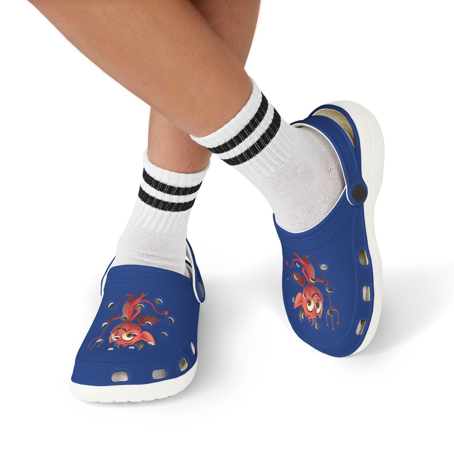 Kid's Fun Demon Clogs, Playful Footwear for Kids