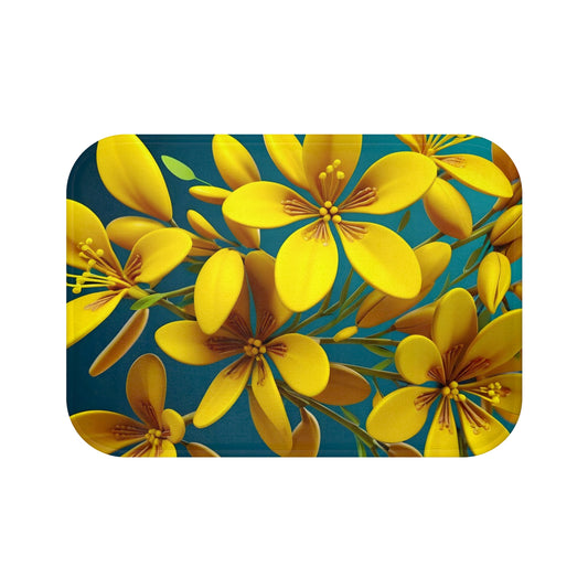 Vibrant Floral Bath Mat - Colorful Yellow Flower Design for Bathroom Decor, Home Gift, Spring Decor, Chic Bathroom Accessory, Great [...]