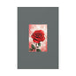 Red Rose Vertical Matte Canvas Print — Romantic Floral Wall Art