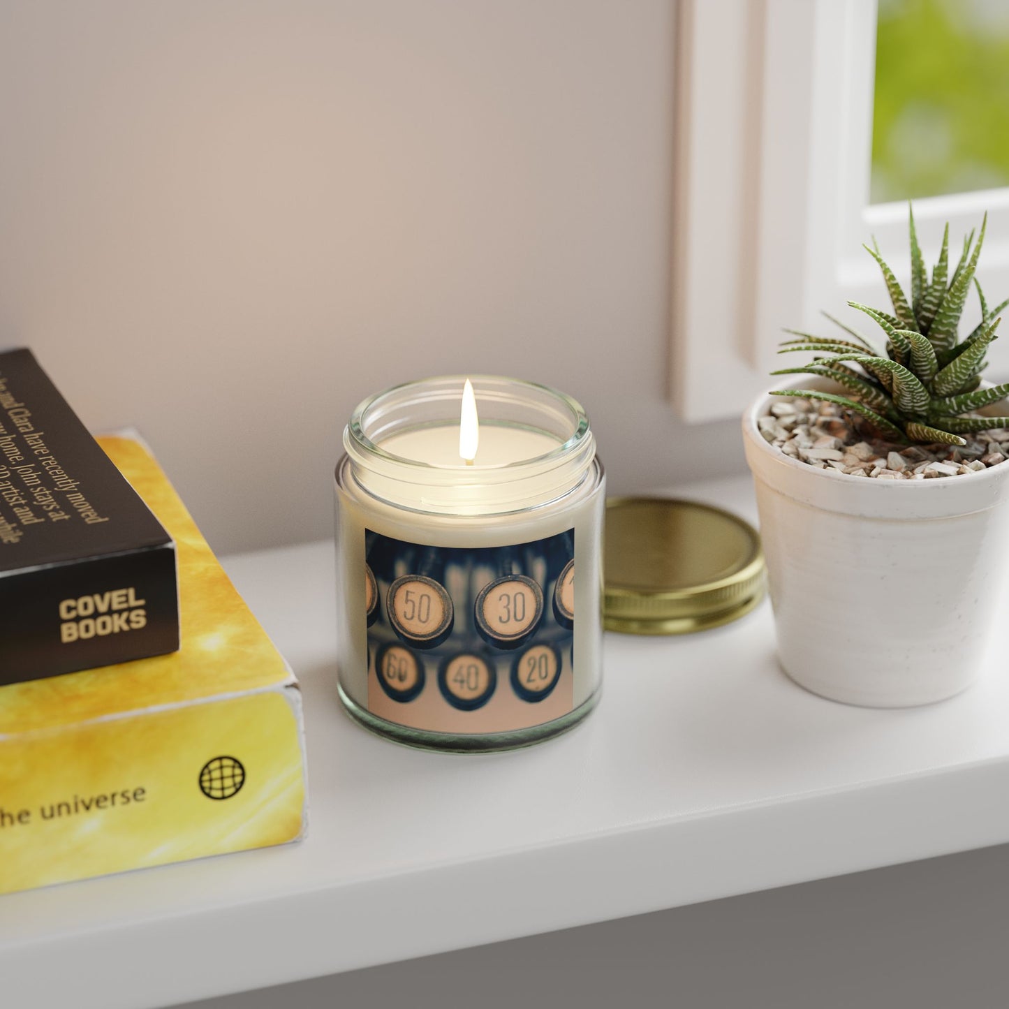 Coconut Apricot Scented Candle, Relaxing Home Fragrance, Aromatherapy Gift, Birthday Candle, Self-Care Essential, Eco-Friendly Decor