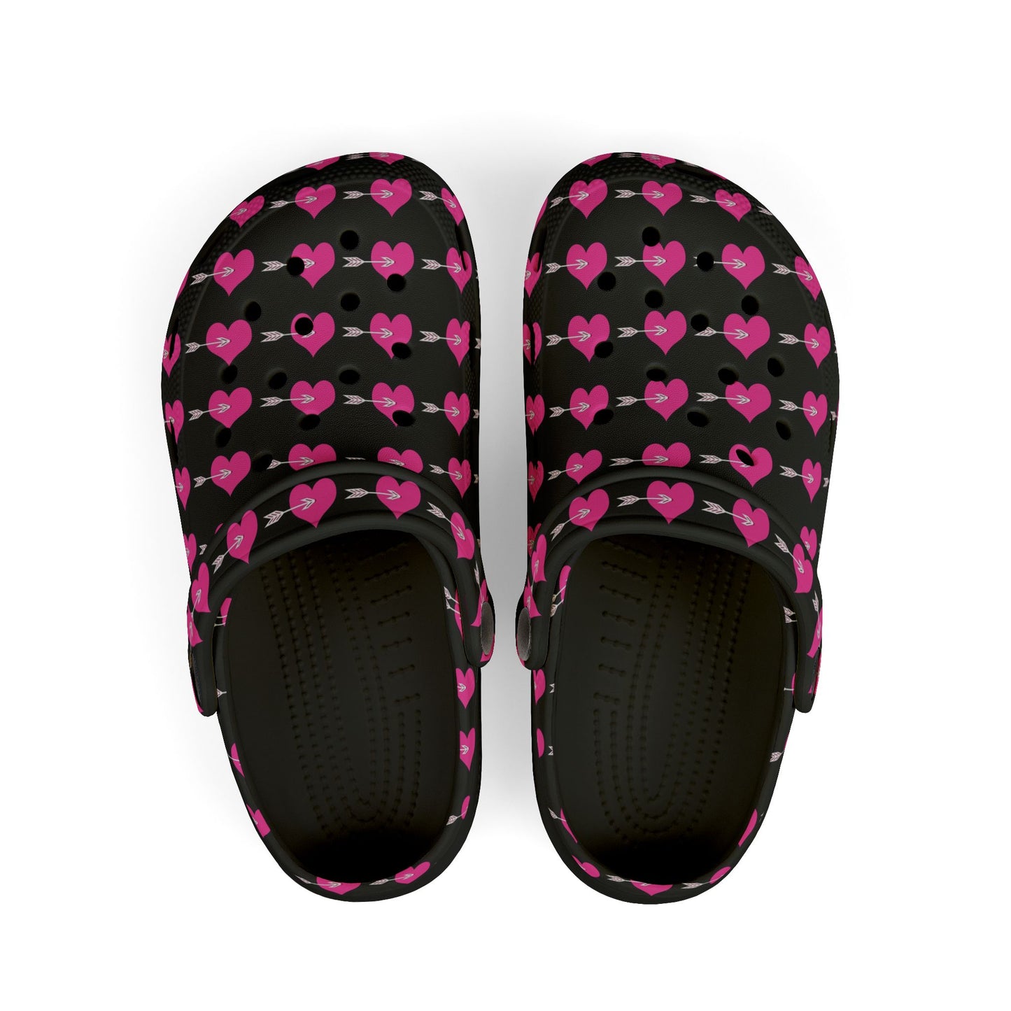 Kid's Heart Pattern Clogs - Fun & Colorful Foam Shoes