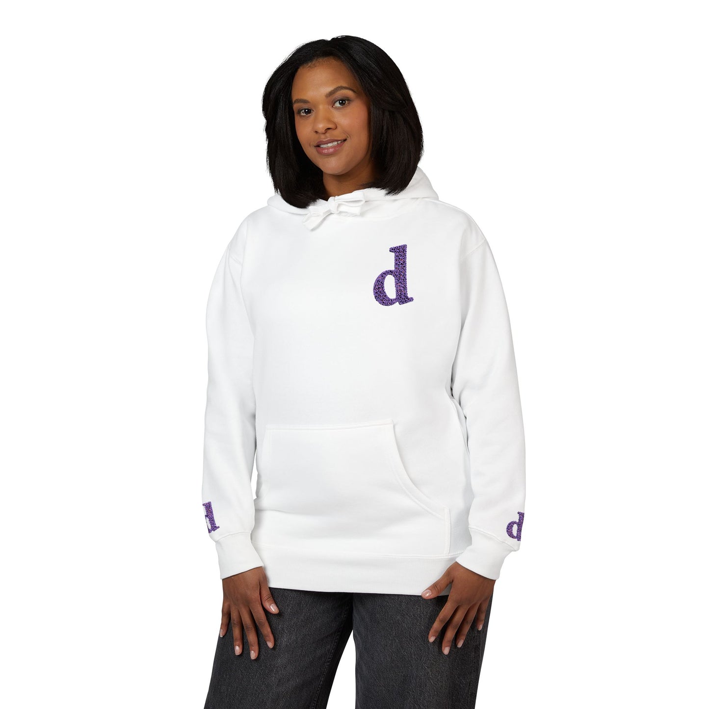 Floral Initial Unisex Fleece Hoodie | Cozy Casual Wear, Gifts for Her, Monogrammed Hooded Sweatshirt, Fall Fashion, Birthday Present