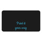 Customizable Desk Mat – "Print it your way" Black Mouse Pad Office Desk Protector