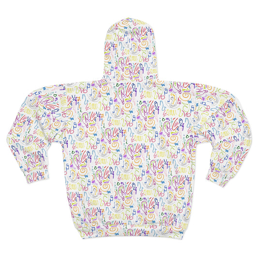 Colorful Unisex Zip Hoodie
