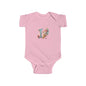 Adorable Personalized Baby Bodysuit, Infant Outfit - letter I, Baby Shower Gift, Toddler Clothing, Cute Baby Onesie