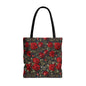 Elegant Floral Tote Bag, Stylish Rose Print, Gift for Her, Eco-Friendly Shopping Bag, Perfect for Spring, Everyday Use, Casual Chic