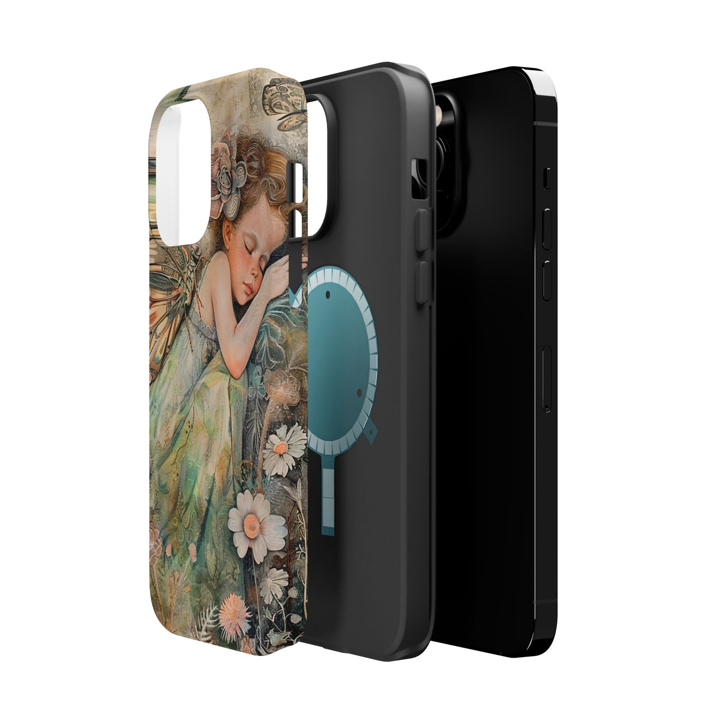 Fairy Sleeping Phone Case — Magnetic Impact-Resistant iPhone Cover
