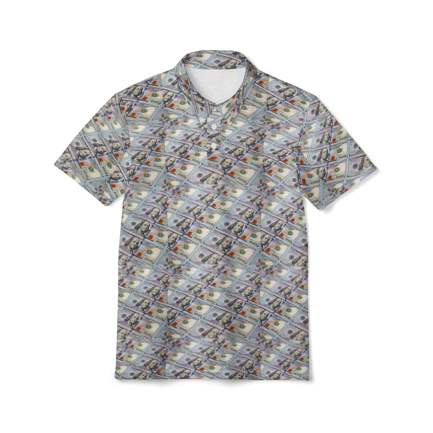 Money Patterned Unisex Polo Shirt