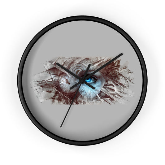 Rustic Eye Art Wall Clock, Unique Home Decor, Gift for Art Lovers