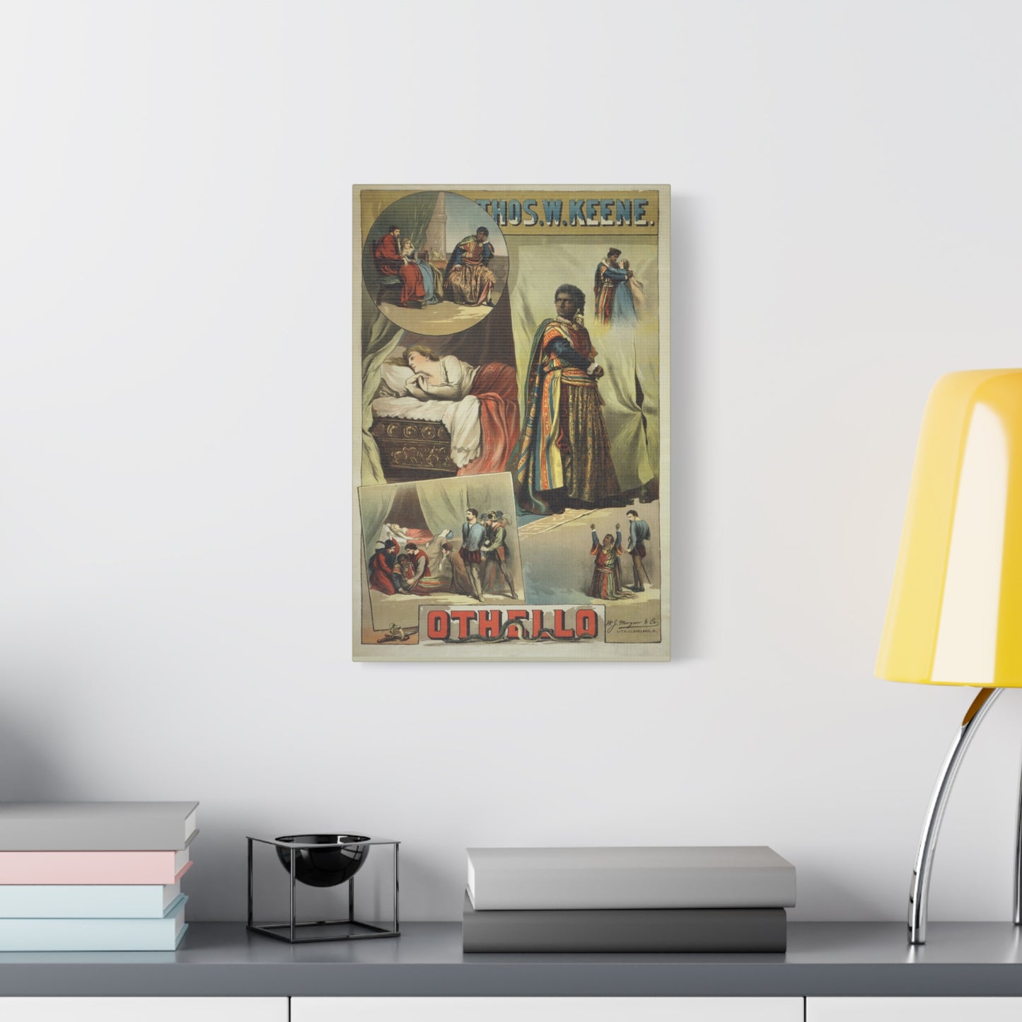 Othello Vintage Playbill Matte Canvas Wall Art