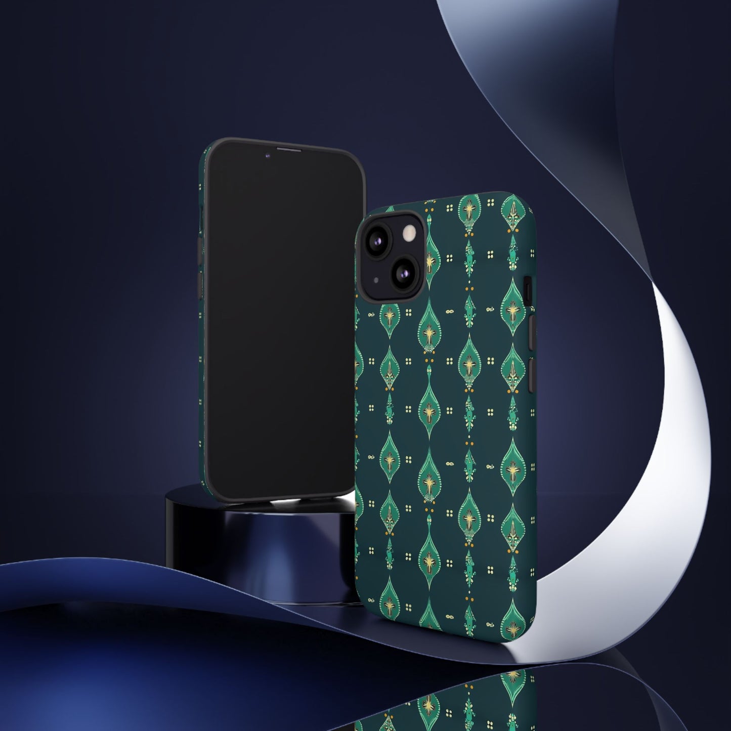 Emerald Boho Teardrop Phone Case