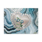 Elegant Floral Heart Canvas Wall Art, Modern Home Decor, Gift for Her