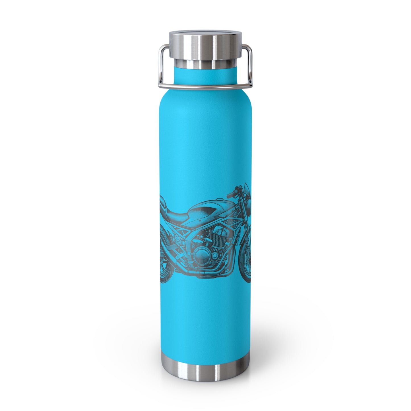 Motorcycle Insulated Water Bottle, Adventure Gift, Biker Mug, Fitness Bottle, Outdoor Hydration