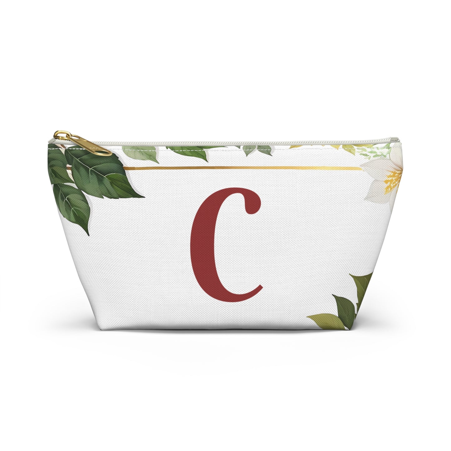 Copy of Personalized Floral Accessory Pouch, Makeup Bag, Gift for Her, Initial Pouch, Travel Organizer, Custom Cosmetic Bag