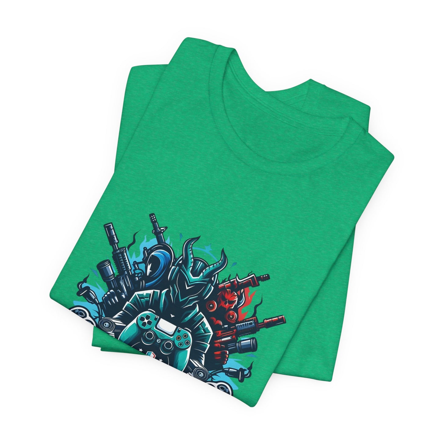 Gaming Controller Emblem Tee — Esports Gamer Graphic T-Shirt