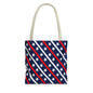 Patriotic Tote Bag, USA Flag Inspired
