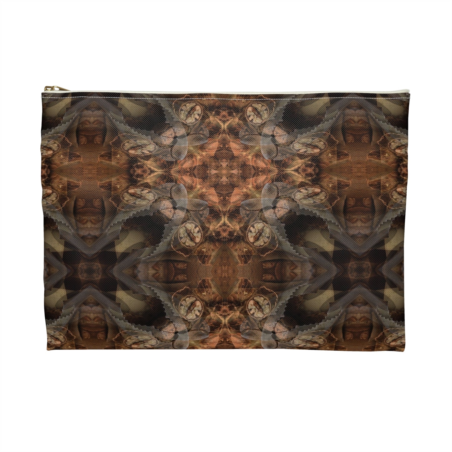 Bohemian Brown Kaleidoscope Accessory Pouch