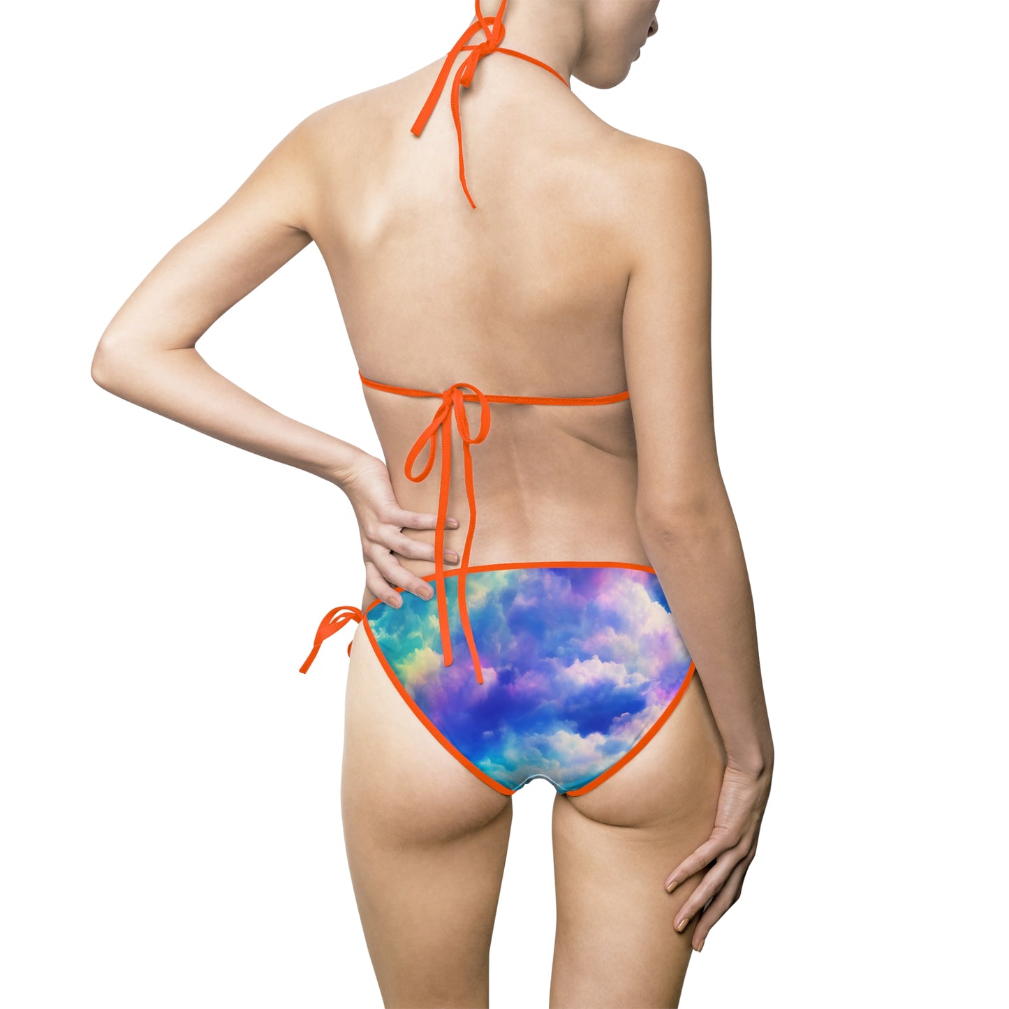 Vibrant Tie-Dye Bikini Set, Colorful Swimsuit, Summer Beachwear, Pool Party Essential, Ocean Vacation Swimwear